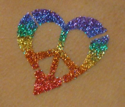 Glitter Heart Tattoo Pic